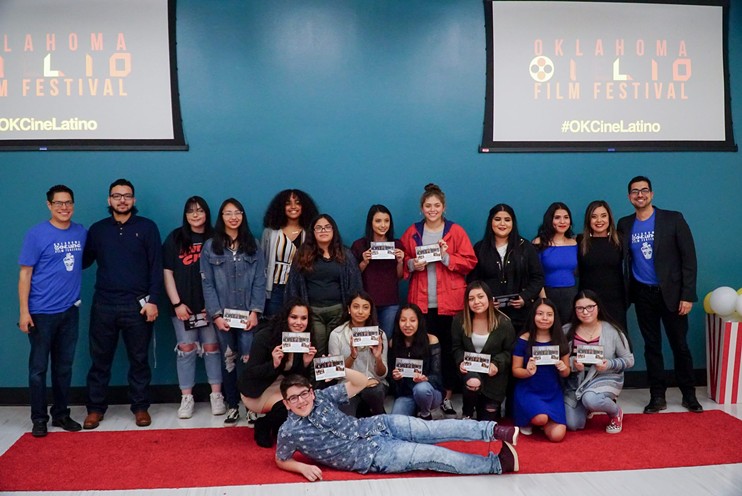 Students from the Youth Film Workshops (sponsored by the OKCine Latino Film Festival)