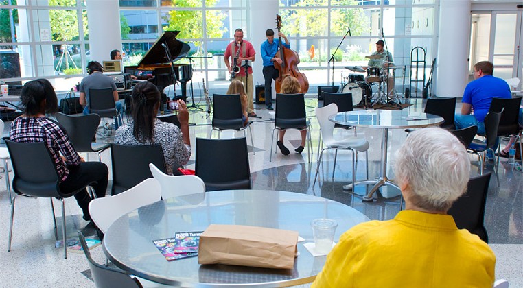 Noon Tunes series transforms the Downtown Library into a concert hall