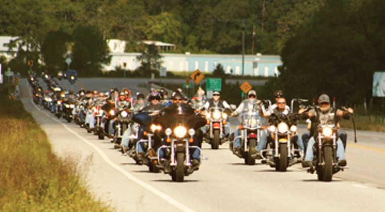 Motorcycle club rides to benefit disabled