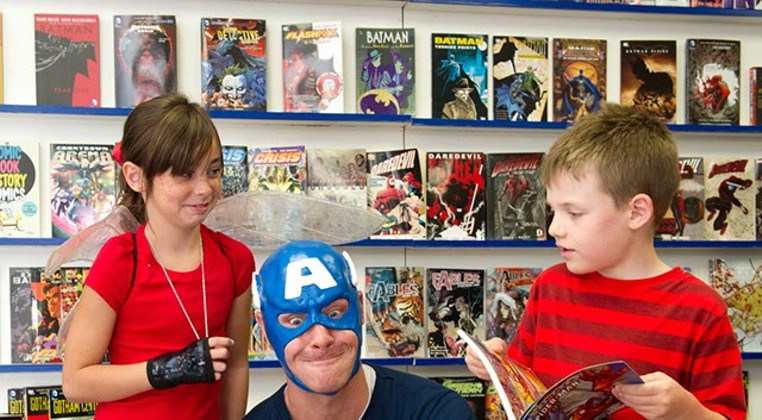 Comic shop hosts heroes, fans of all ages