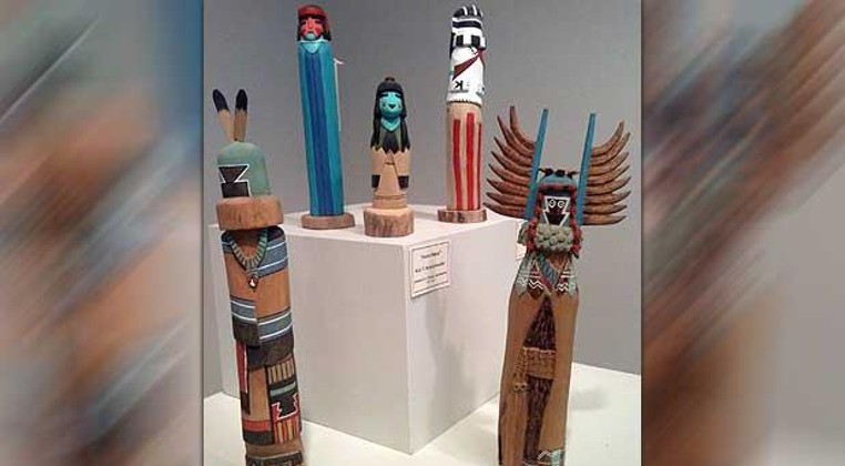 Kachina Dolls on display at the Red Earth Art Center (provided by Red Earth)