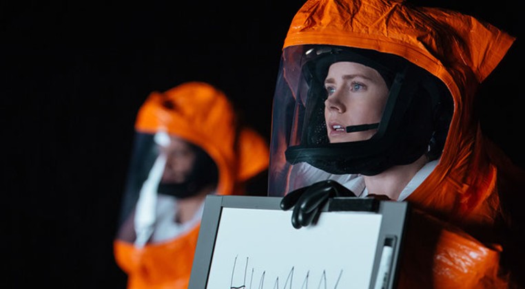 Amy Adams (right) as Louise Banks in Arrival (Paramount Pictures / provided)