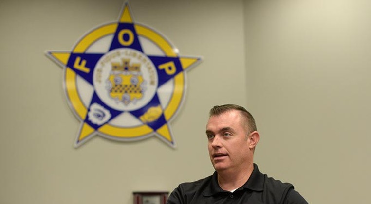 John George, president of the Fraternal Order of the Police, talks about plans to bulk up Oklahoma City's police force, Tuesday, Aug. 1, 2017