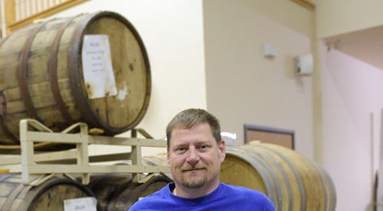 John Elkins at Elk Valley Brewing Company (Garett Fisbeck)