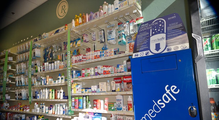 Locals can bring their unwanted prescriptions to seven pharmacies, including Edmond&#146;s Creative Care Pharmacy, for safe disposal. (Photo Laura Eastes)