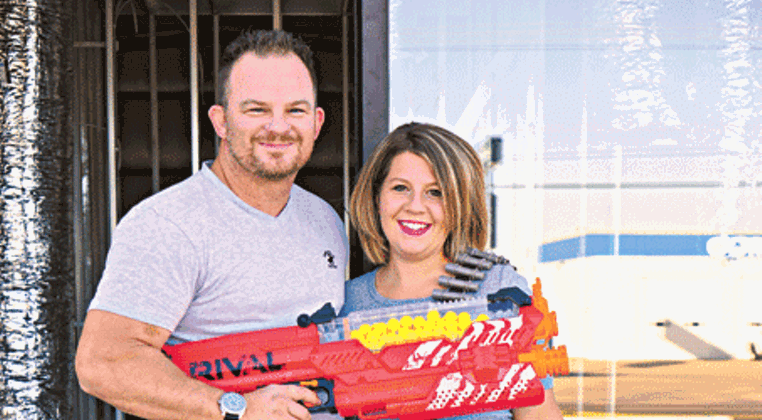 from left Nathan and Nichole Dill opened Turf Wars in early November. | Photo Megan Nance