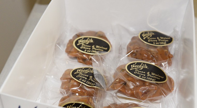Chewy caramel pralines are Woody&#146;s top seller at more than 5,000 retail clients across the country. (Photo Jacob Threadgill)