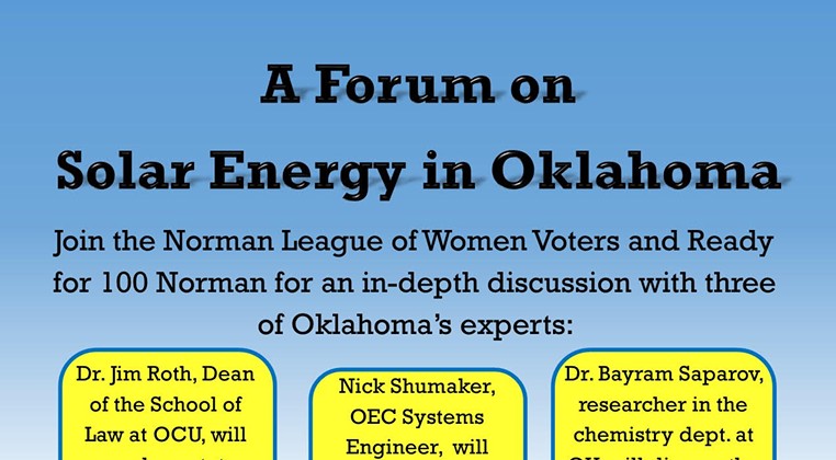 A Forum on Solar Energy in Oklahoma