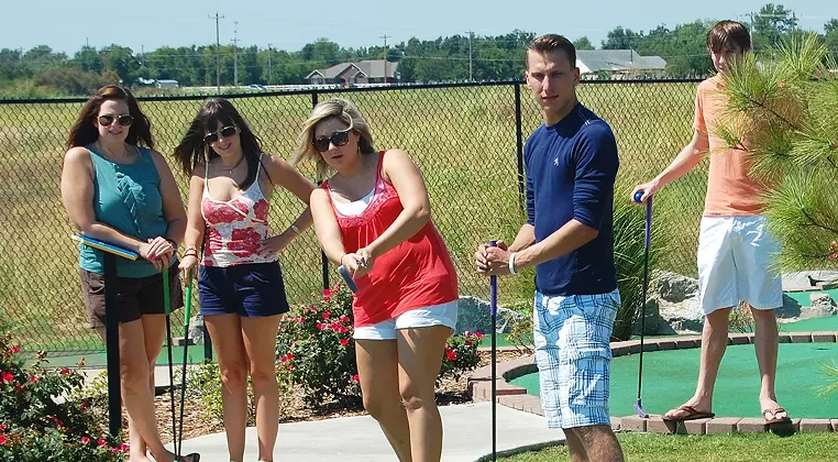 Image: National Mini Golf Day at Andy Alligator's