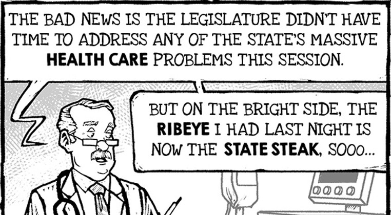 Cartoon: Overdue bills