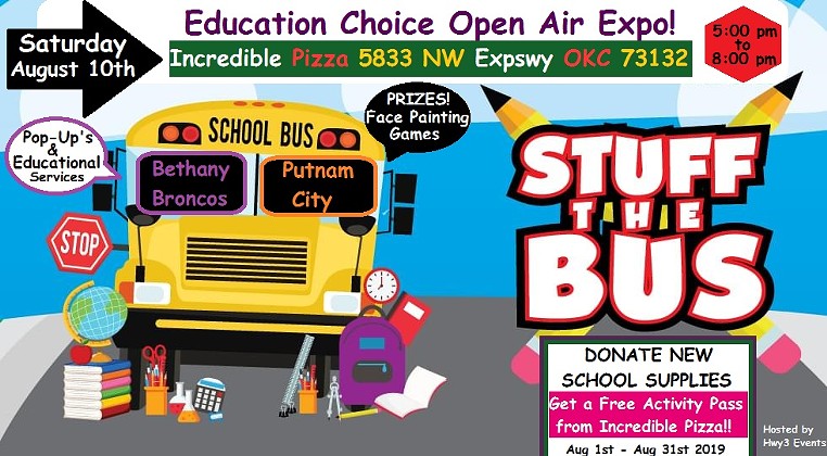 "Stuff the Bus" at the Education Choice Open Air Expo!