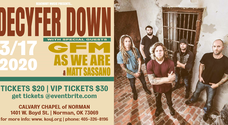 Image: Decyfer Down Tour ft. GFM, As We Are, & Matt Sassano