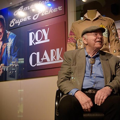 Roy Clark reflects on his career while opening his new American Banjo Museum exhibit