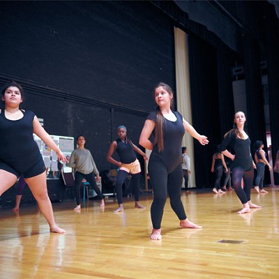 Students in Capitol Hill&#146;s Dance Diversity Company practice a piece for a spring contest. | Photo Laura Eastes