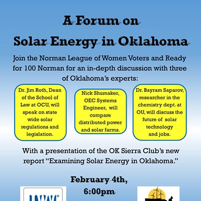 A Forum on Solar Energy in Oklahoma