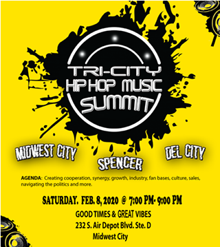 TRI-CITY HIP HOP MUSIC SUMMIT (MIDWEST CITY, SPENCER, DEL CITY)