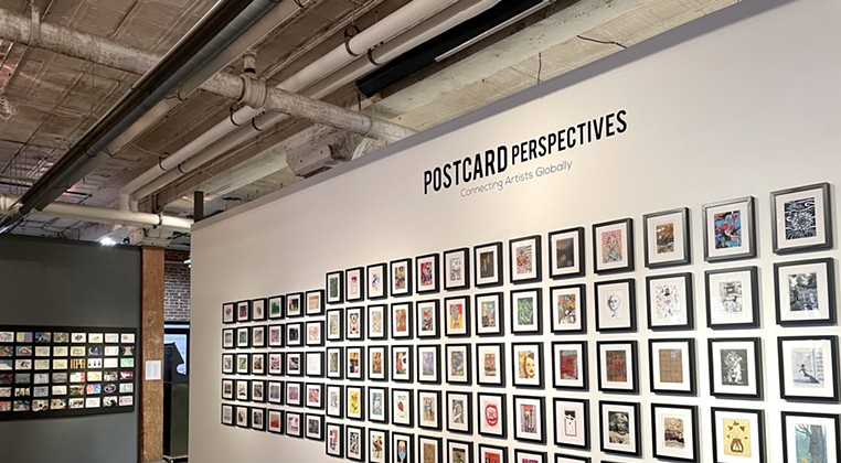 Postcard Perspectives, International Mail art exhibition opening