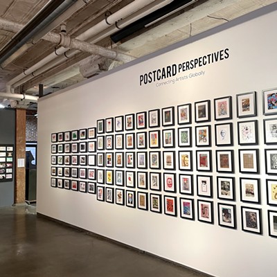 Postcard Perspectives, International Mail art exhibition opening
