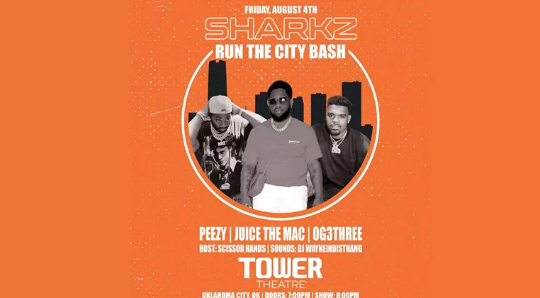 Image: Sharkz: Run the City Bash w/ Peezy, Juice the Mac, & OG3Three