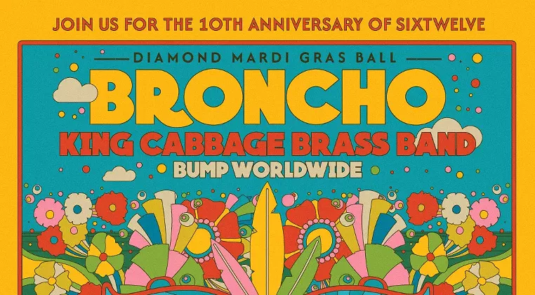 Image: SixTwelve 10th Anniversary Diamond Mardi Gras Ball