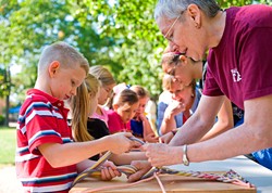 Students learn about Cherokee life and arts at Indian Territory Days
