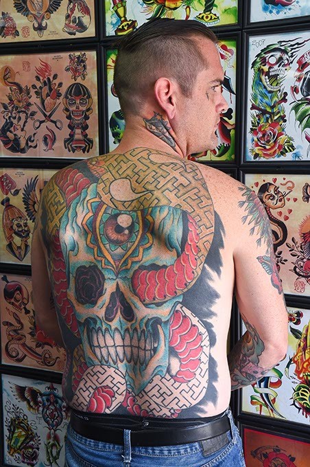 Artist Josh Crain knows a thing or two about regrettable tattoos from personal experience and his work as owner at Think Ink Tattoos. (Mark Hancock)