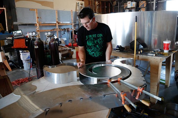 Local fabrication artist gets creative, finds ways to continue his craft