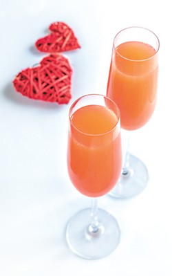 Try these sparkling champagne cocktails this Valentine's Day