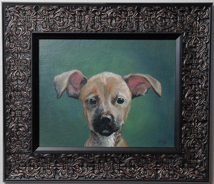 Artist Mark Moad's pet portraits have become popular holiday gifts