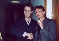 Steven Drozd fanboys with Paul McCartney back in the day (provided)