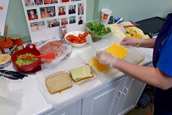 Guests have a chance to select a custom grilled cheese for the Early Foundations fundraiser. | Photo Oklahoma Autism Center / provided