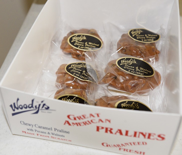 Chewy caramel pralines are Woody&#146;s top seller at more than 5,000 retail clients across the country. (Photo Jacob Threadgill)