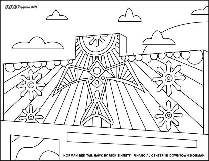 Norman Arts Council releases Norman-themed coloring pages