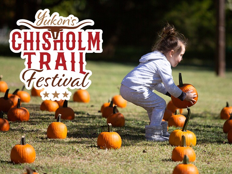 Girl at Chisholm Trail Festival Pumpkin Patch